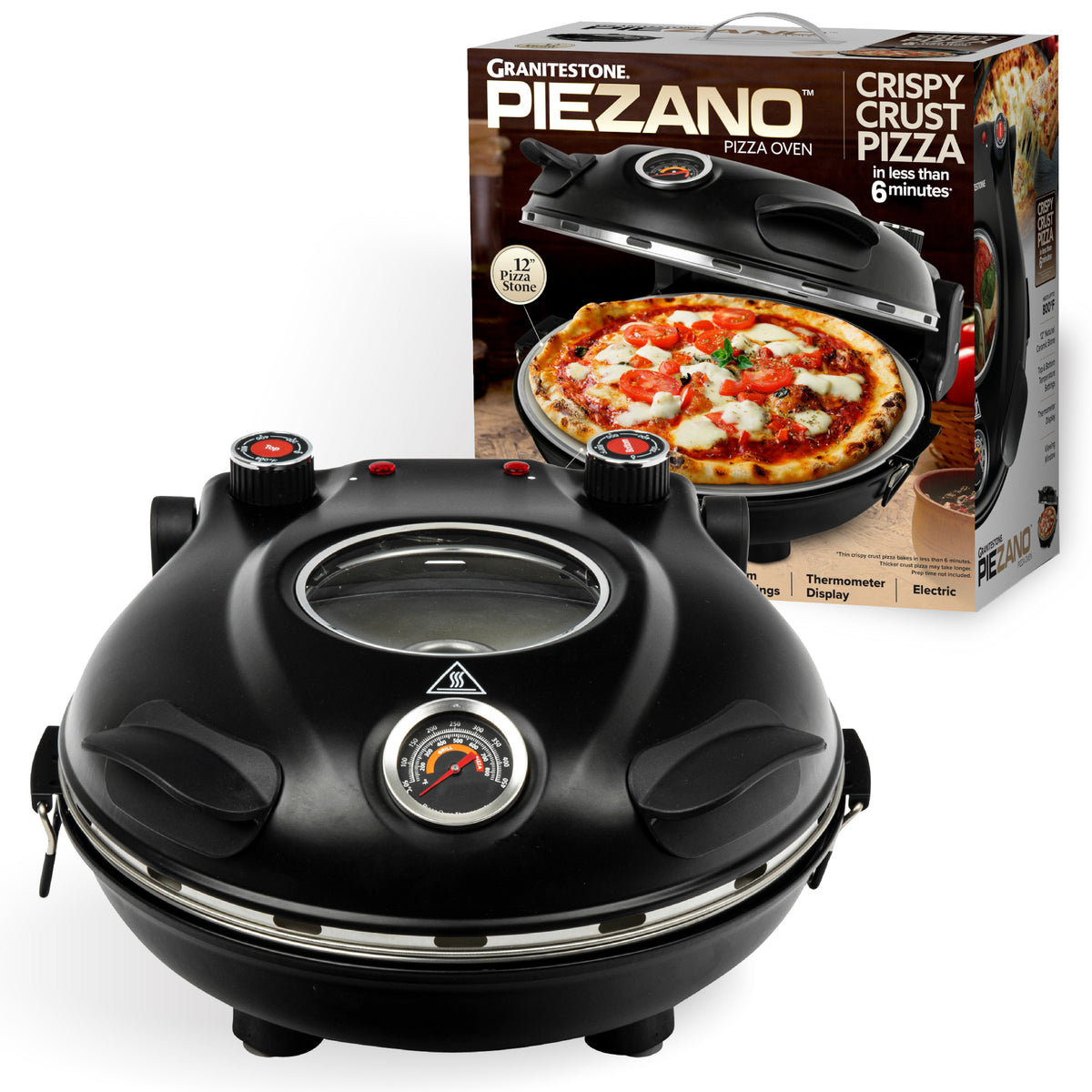 Piezano Countertop Stone-Baked Pizza Oven