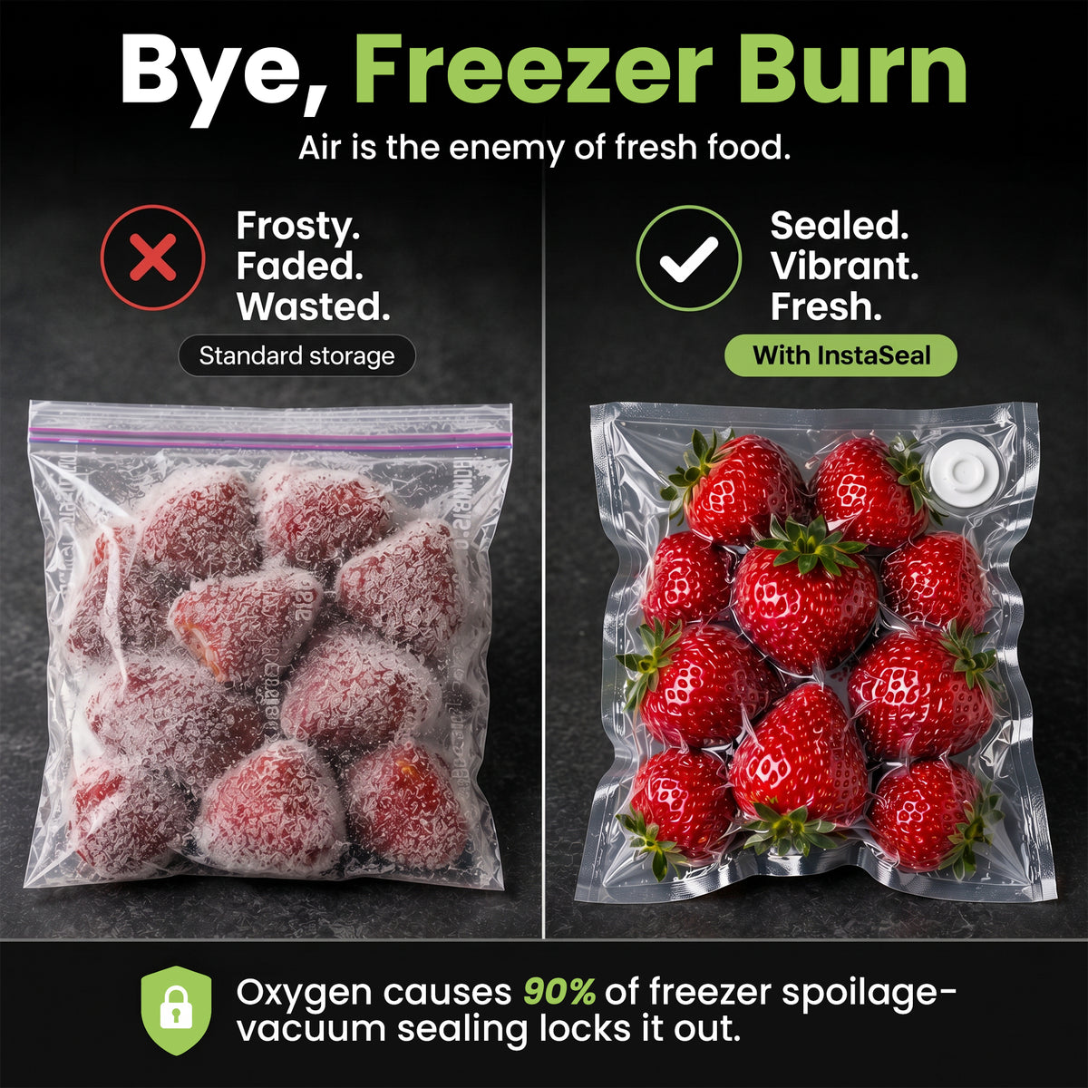 InstaSeal Hybrid Handheld Replacement Vacuum Sealer Bags
