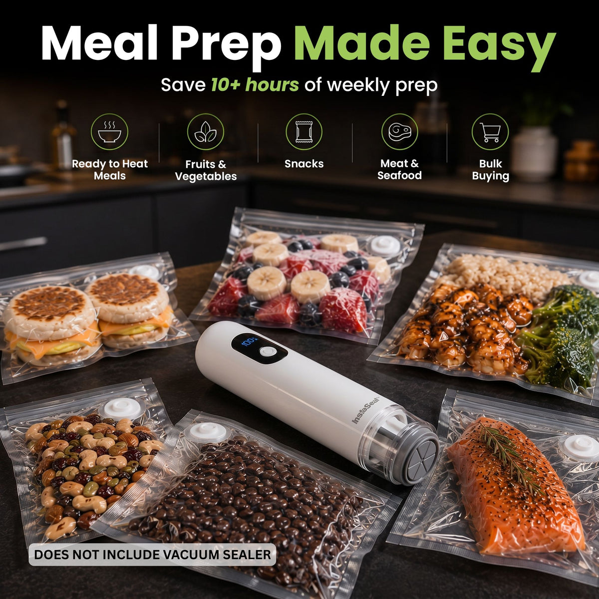 InstaSeal Hybrid Handheld Replacement Vacuum Sealer Bags