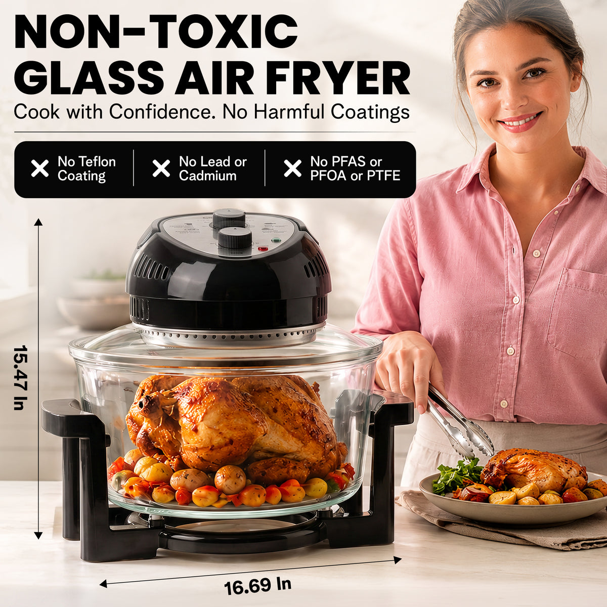 Granitestone Glass Air Fryer