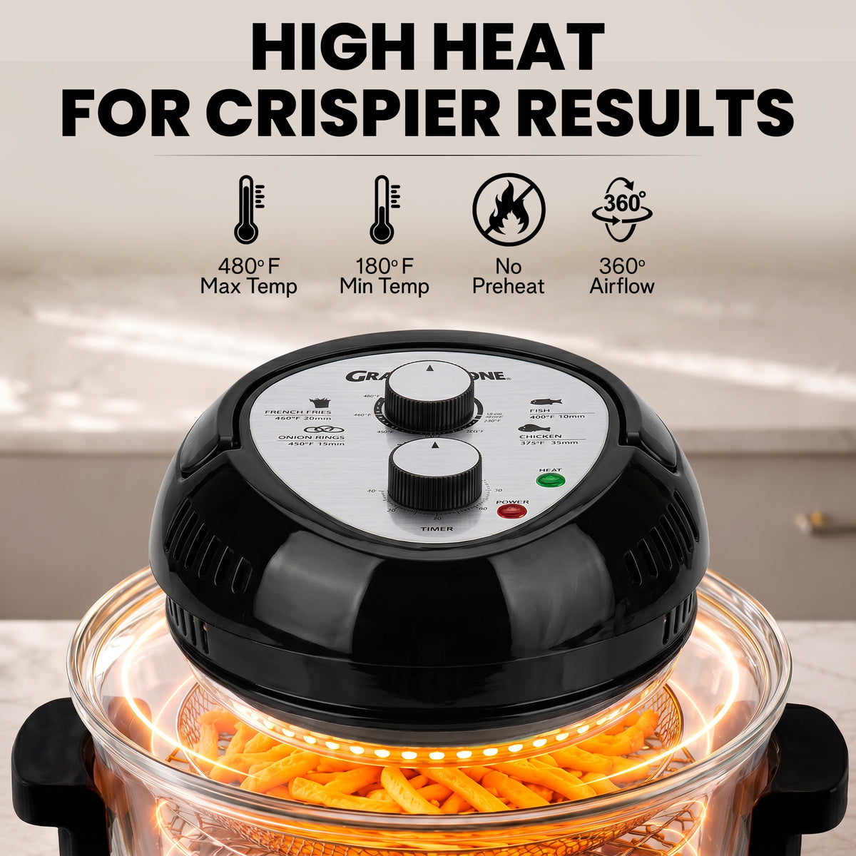 Granitestone Glass Air Fryer