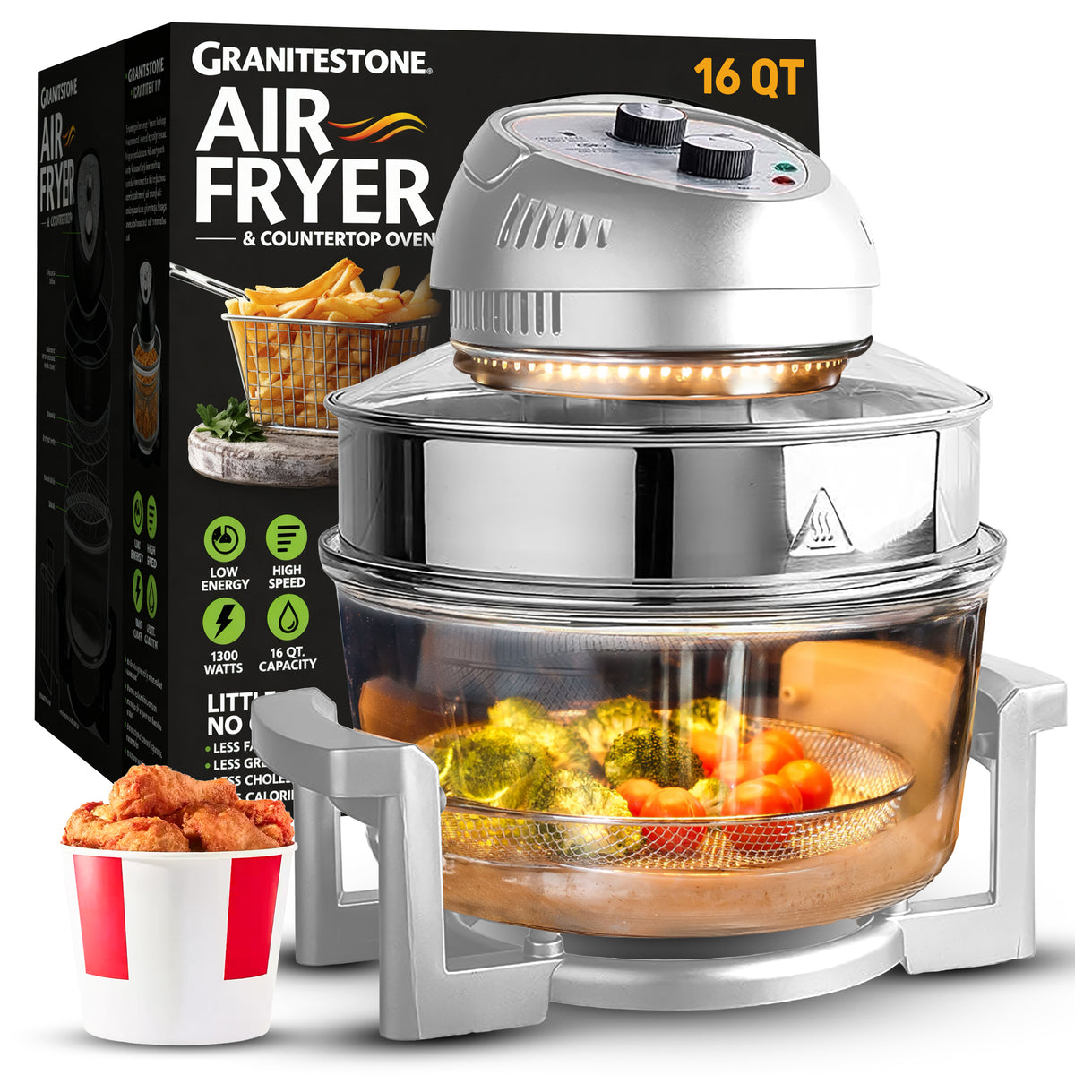 Granitestone Glass Air Fryer