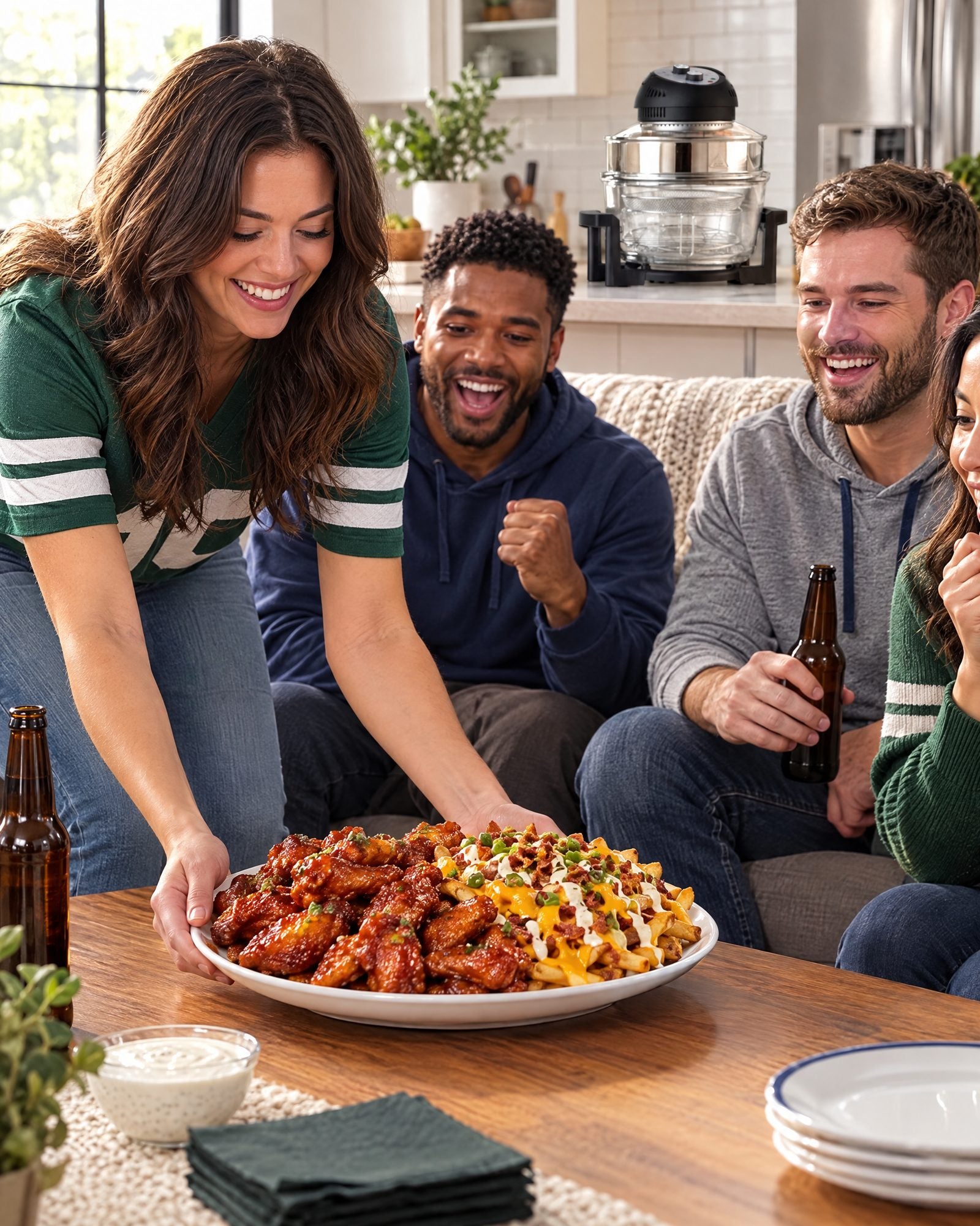 A platter of wings for game day