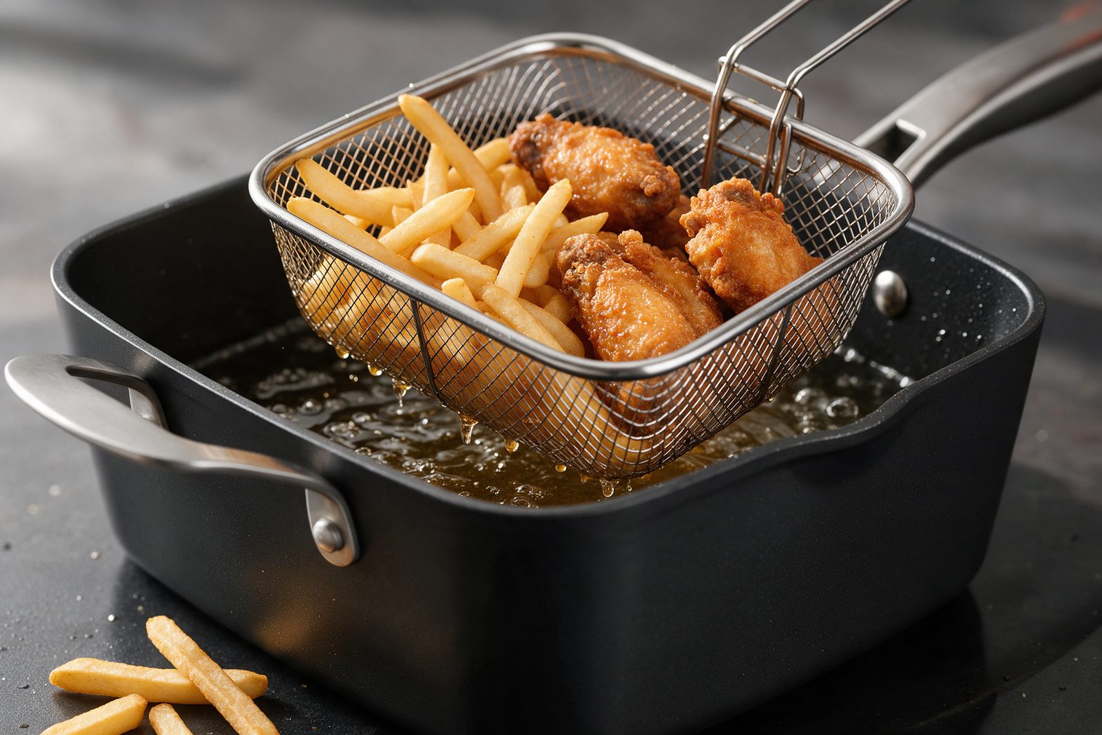 Fries in the Armor Max fry basket