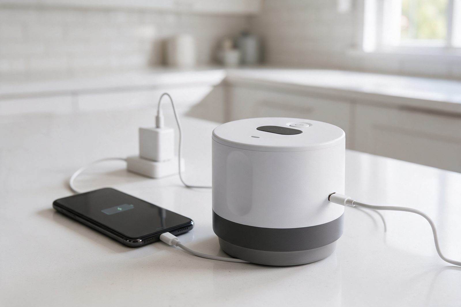RoboSeal charging over USB-C