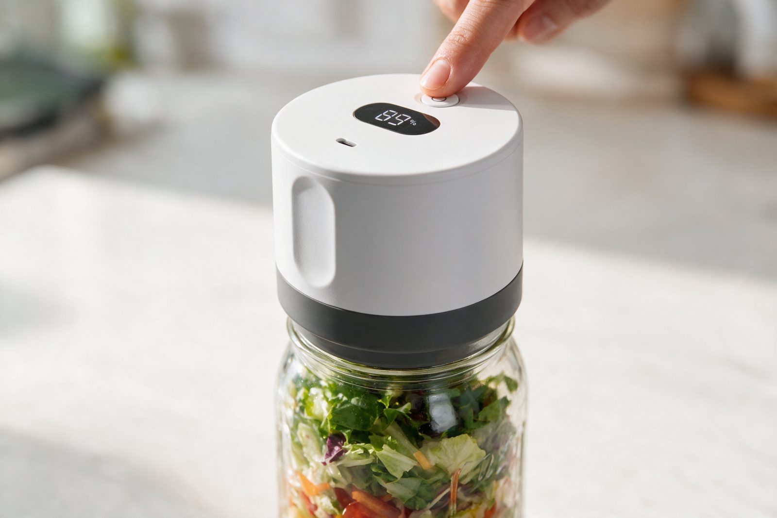 RoboSeal on a mason jar